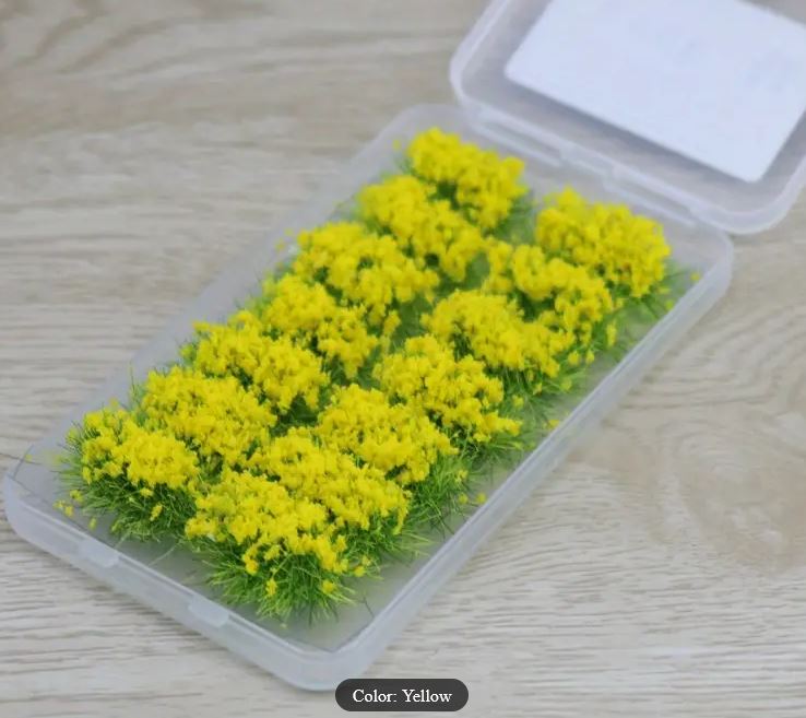 Miniature Flower Clusters - 5 Colours - (White, Pink, Red, Yellow, Purple)