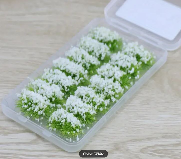 Miniature Flower Clusters - 5 Colours - (White, Pink, Red, Yellow, Purple)