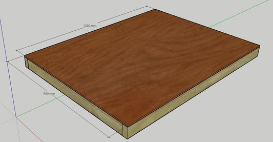 Baseboard - Maple Meranti Frame with Plywood Top