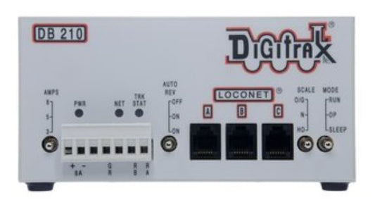 Digitrax DB210 - Single 3/5/8 Amp AutoReversing DCC Booster