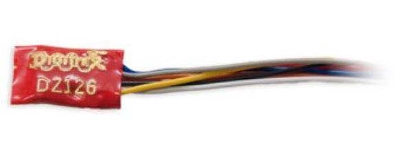 Digitrax DZ126 1 Amp Z / N / HO Scale Wired Mobile Decoder
