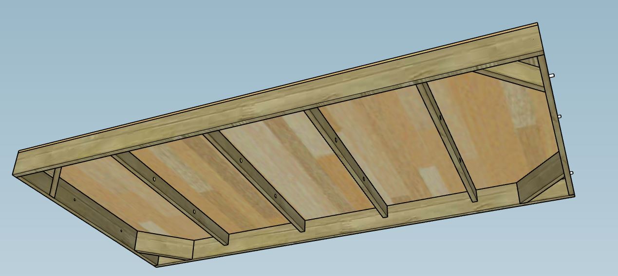 Baseboard - Maple Meranti Frame with Plywood Top