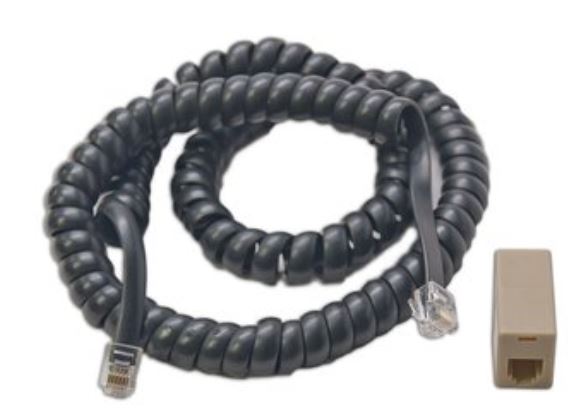 Digitrax LNCCMC1 - Coiled Cord & RJ12 Modular Adapter
