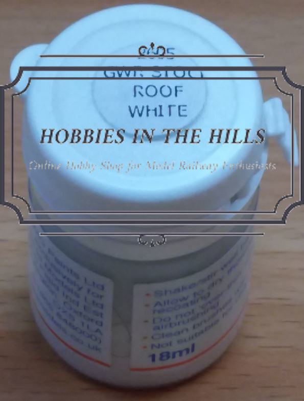 RailMatch 2605 - GWR Stock Roof White - Acrylic 18ml