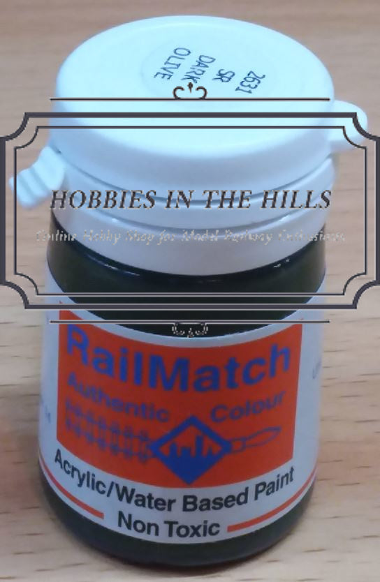 RailMatch 2631 - SR Dark Olive Green - Acrylic 18ml