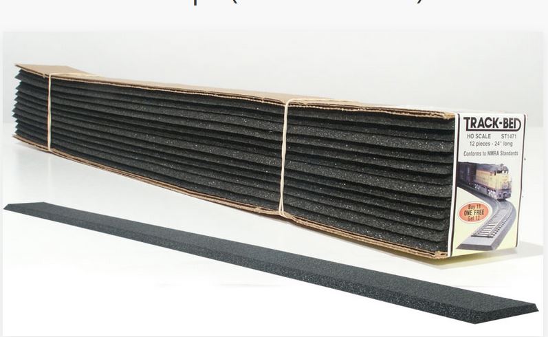 Woodlands Scenics Track-Bed Strips (12Pk)