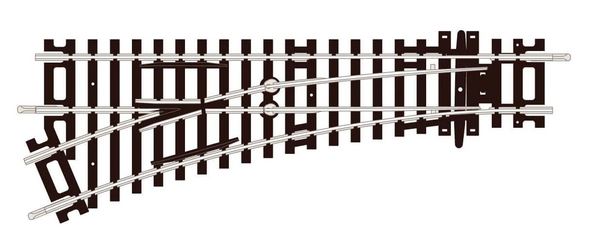 Peco ST-241 Setrack HO/OO Left Hand Turnout 2nd Radius Code 100
