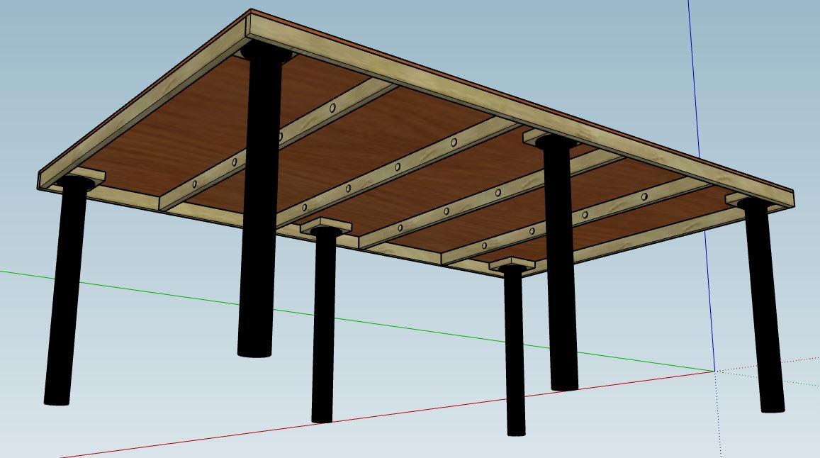 Baseboard - Maple Meranti Frame with Plywood Top