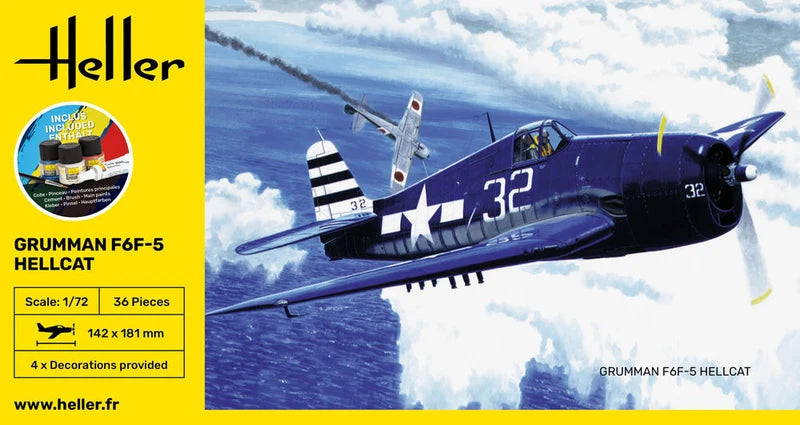 Heller 1/72 Starter Kit F6F Hellcat