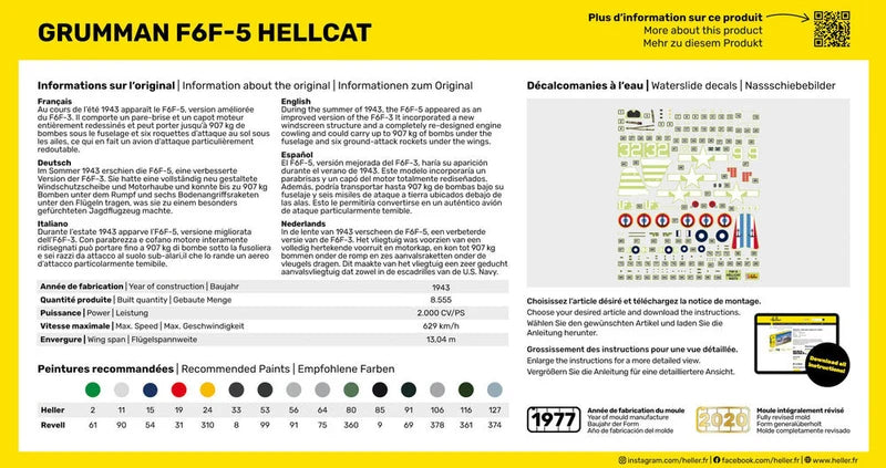 Heller 1/72 Starter Kit F6F Hellcat