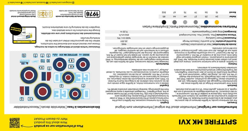 Heller 1/72 Starter Kit Supermarine Spitfire Mk.XVI