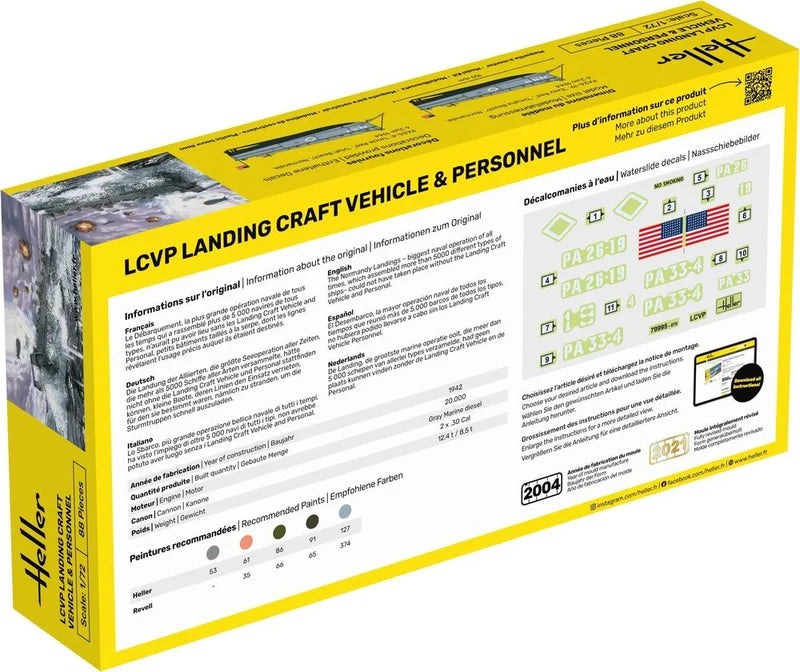 Heller 1/72 Starter Kit LCVP Landing Craft Vehicle & Personnel