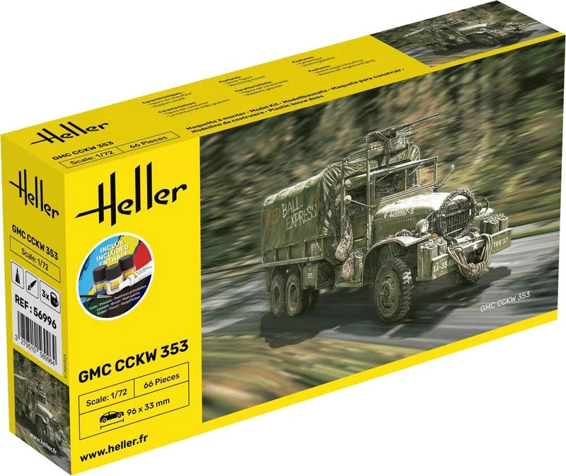 Heller 1/72 Starter Kit GMC CCKW 353 Truck
